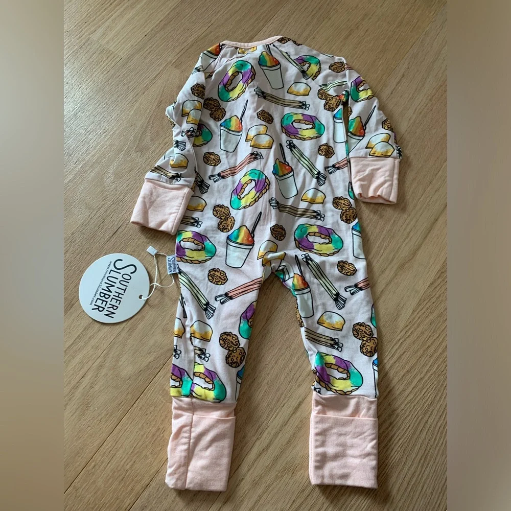 Southern Slumber Sweets Bamboo Pajamas 0–3M NWT Zip One Piece